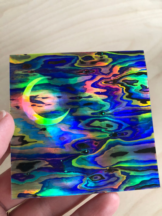 Vinyl Sticker - Midnight Moon - Holographic